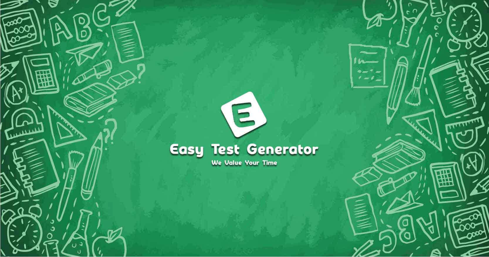 Online Easy Test Generator Home